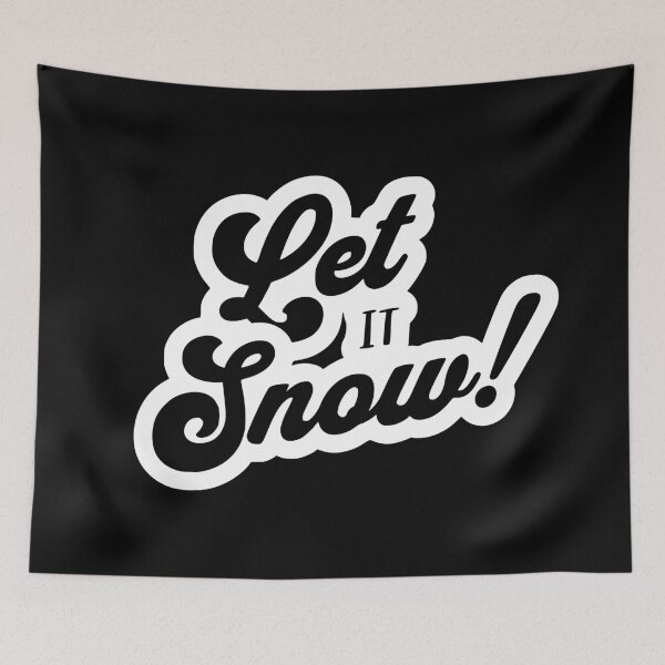 Item preview, Let It Snow - White | Snowboard Decal | Japow Japan Powder Snow designed and sold by PawaPotto.