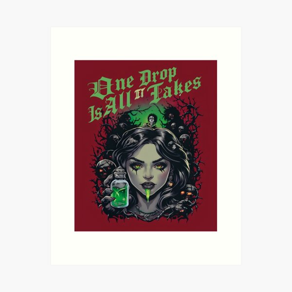 Aperçu de l'œuvre Bouteille de poison | Design de poison gothique | Mode rock gothique | Groupe de rock unique créée et vendue par al21ex.