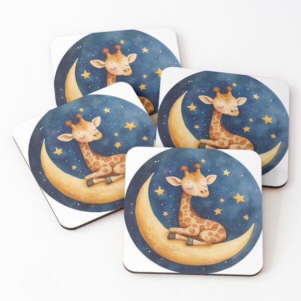 Item preview, Sleepy Giraffe designed and sold by NicolasGlowArt.