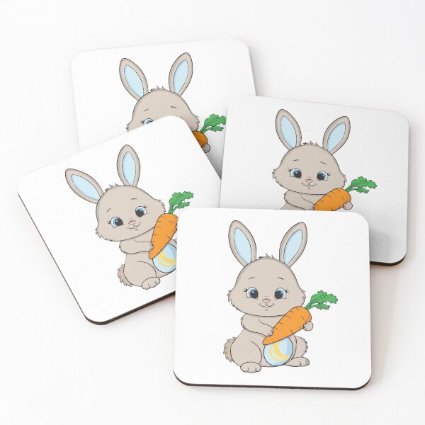 Item preview,  moon bunny holding carrot  designed and sold by Esinald.