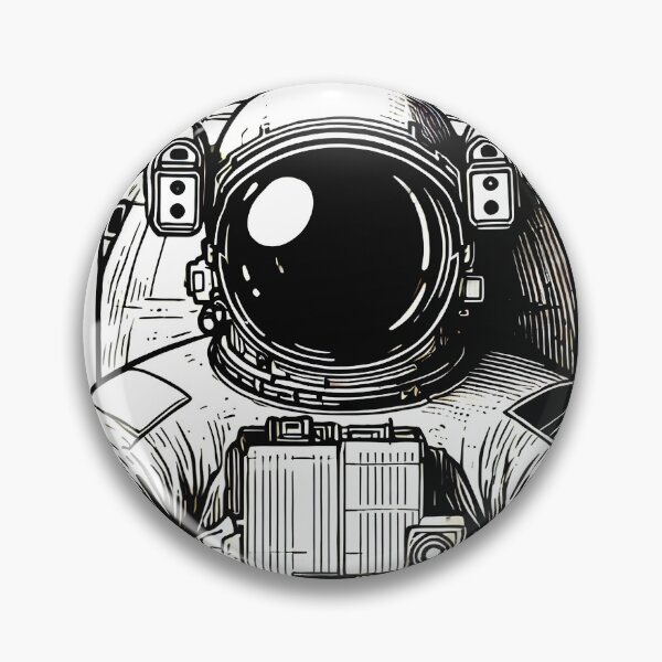 Item preview, Cosmonaut Noir - Astronaut Space Suit Portrait designed and sold by Astral-Artisan.