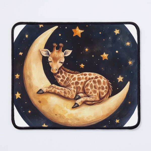 Item preview, Sleepy Giraffe and Stars designed and sold by NicolasGlowArt.