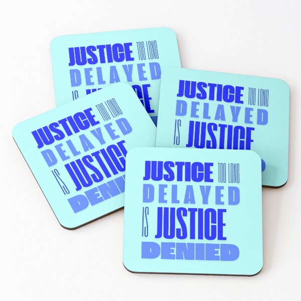 Item preview, Martin Luther King Jr. Quotes on Justice and Peace - blue electric typhography designed and sold by KennyLucky.