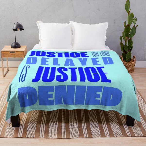 Item preview, Martin Luther King Jr. Quotes on Justice and Peace - blue electric typhography designed and sold by KennyLucky.