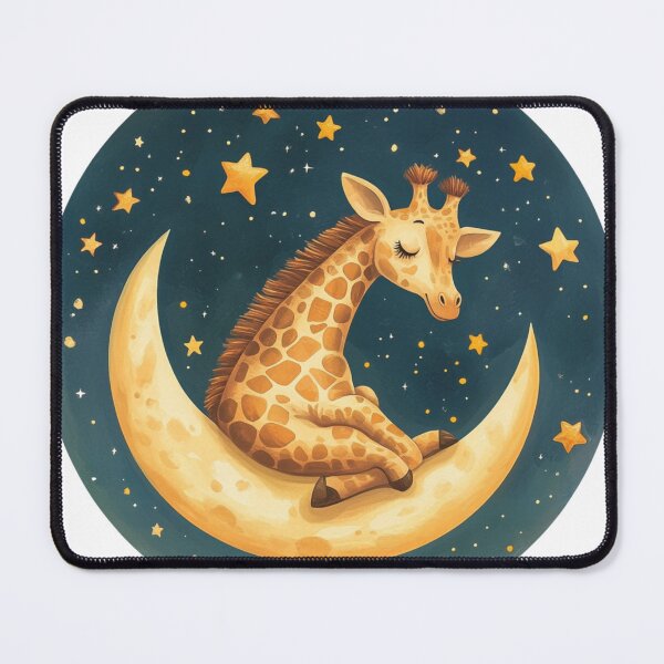 Item preview, Sleepy Giraffe in Night designed and sold by NicolasGlowArt.