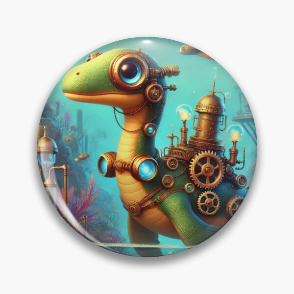 Item preview, Steampunk Plesiosaur designed and sold by Sillytoe.