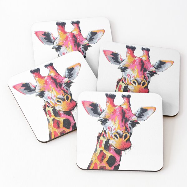 Item preview, Giraffe Portrait designed and sold by NicolasGlowArt.
