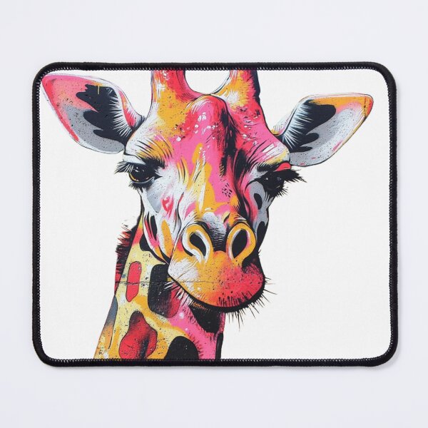Item preview, Giraffe Portrait designed and sold by NicolasGlowArt.