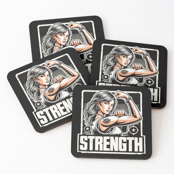 Item preview, Strength strong woman tense arm success gift designed and sold by Pineapple-Tree.