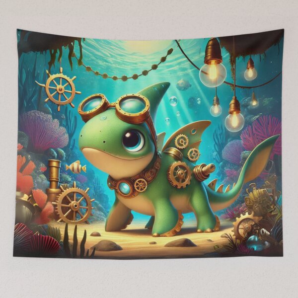 Item preview, Steampunk Pliosaur designed and sold by Sillytoe.