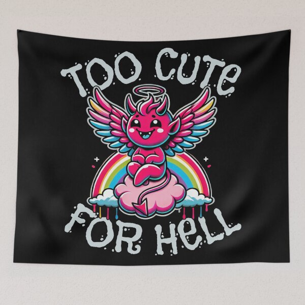 Item preview, Too Cute for Hell – Mischievous and Colorful Devil Art designed and sold by sekrecja.