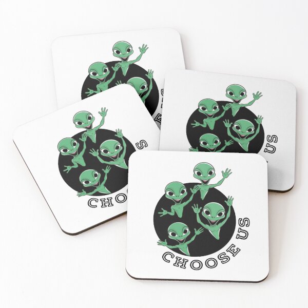 Item preview, Animated Green Aliens Waving - Choose Us designed and sold by LMoonDesigns.