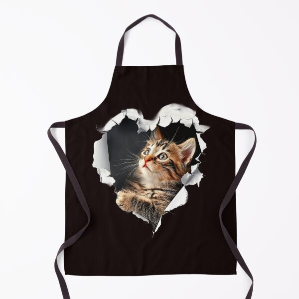 Item preview, Adorable Tabby Cat Peeking Through Torn Paper Design designed and sold by EmiBarDesign.