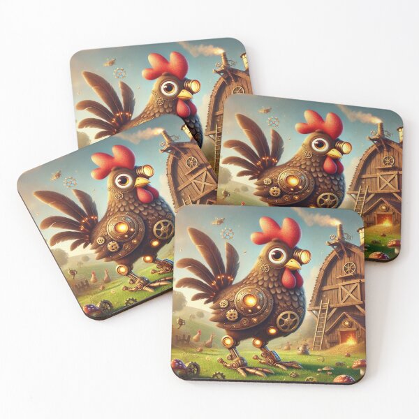 Item preview, Steampunk Plymouth Rock Chicken designed and sold by Sillytoe.