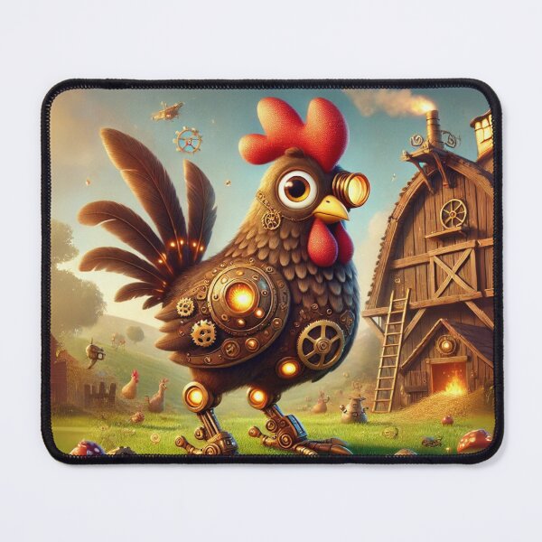 Item preview, Steampunk Plymouth Rock Chicken designed and sold by Sillytoe.