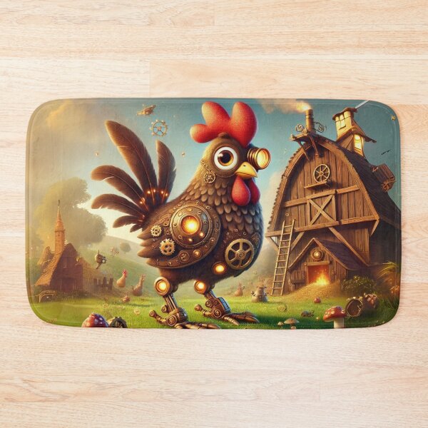 Item preview, Steampunk Plymouth Rock Chicken designed and sold by Sillytoe.