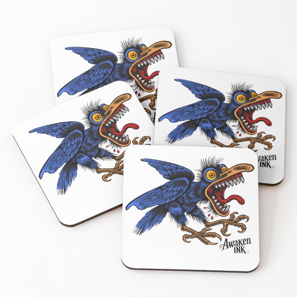 Item preview, Awaken ink crazy raven tattoo designed and sold by Awakenink.
