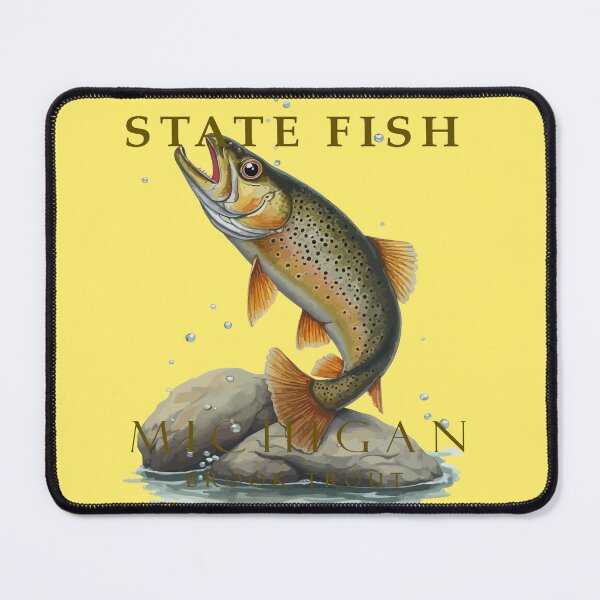 Item preview, Michigan Brook Trout Fish Design designed and sold by taiche.