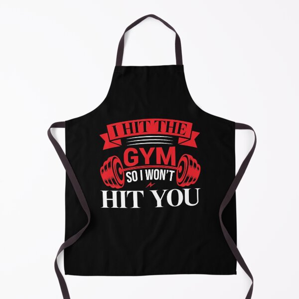 Item preview, I Hit the Gym So I Won't Hit You - Gym T-Shirt Design designed and sold by MursalinDesigns.
