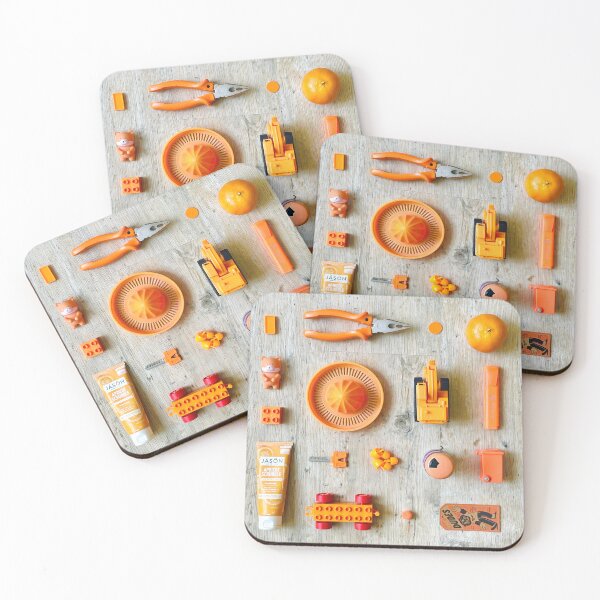 Item preview, Orange Flat-Lay Mosaic designed and sold by Coloramma.