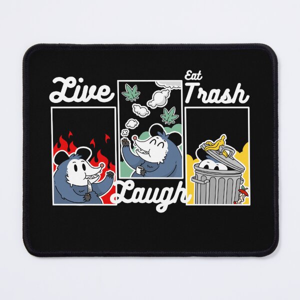 Item preview, Live, Laugh, Eat Trash designed and sold by Artthree.