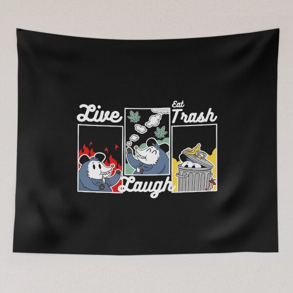 Item preview, Live, Laugh, Eat Trash designed and sold by Artthree.