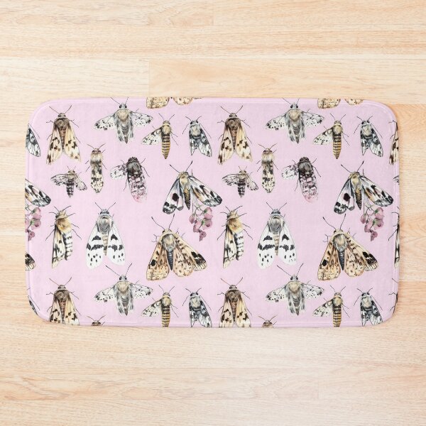 Item preview, Pastel Pink Moth Pattern designed and sold by CreativeGarage.