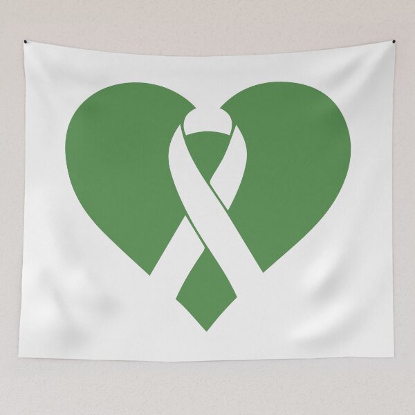 Item preview, Green Ribbon - Mental Health, Bipolar Disorder, Leukemia, Depression Ribbon designed and sold by Wolagno.
