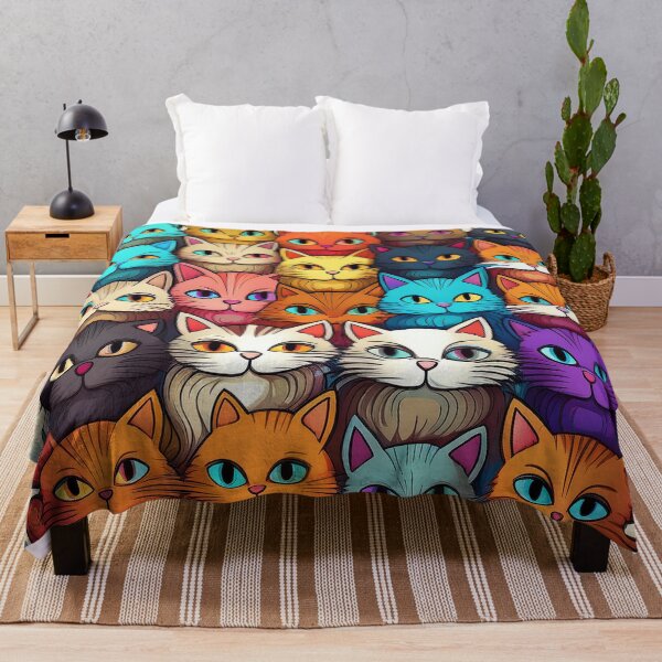 Item preview, A cartoon variety of many colorful cats designed and sold by Photopat.