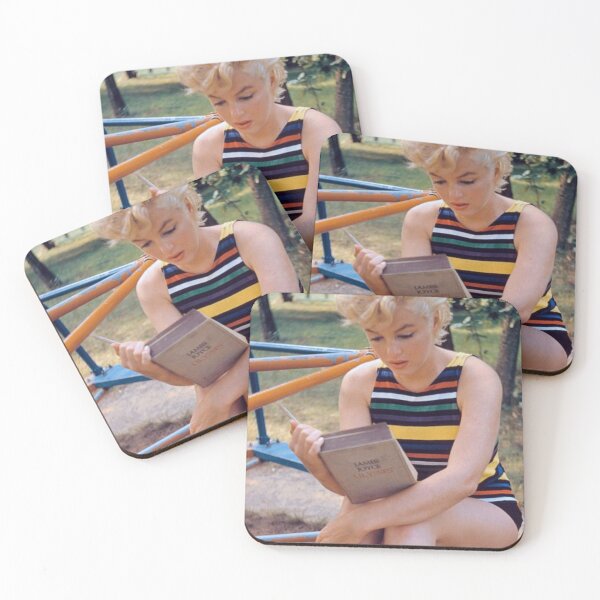 Item preview, Marilyn Monroe reading Ulysses by Joyce at the playground photoshoot designed and sold by Oqueartecura.