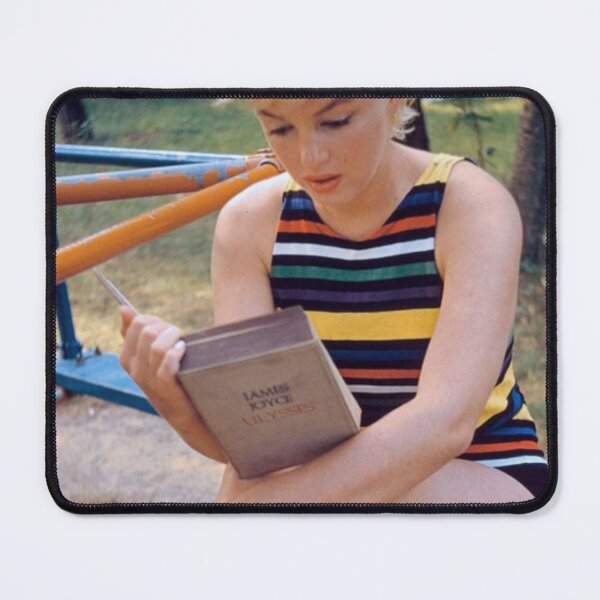 Item preview, Marilyn Monroe reading Ulysses by Joyce at the playground photoshoot designed and sold by Oqueartecura.