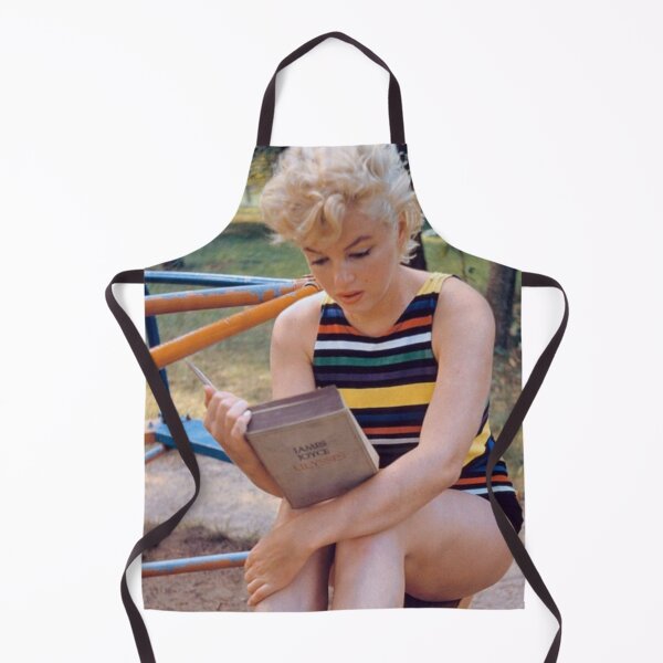 Item preview, Marilyn Monroe reading Ulysses by Joyce at the playground photoshoot designed and sold by Oqueartecura.