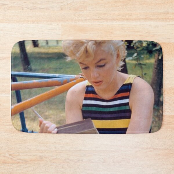Item preview, Marilyn Monroe reading Ulysses by Joyce at the playground photoshoot designed and sold by Oqueartecura.