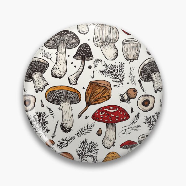 Item preview, Realistic mushroom art inspired by forest flora designed and sold by Piotrek0001.