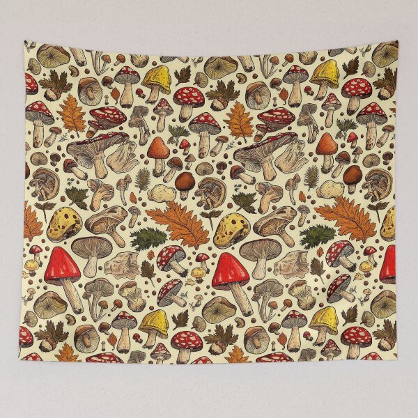 Item preview, Detailed drawings of diverse mushroom species designed and sold by Piotrek0001.