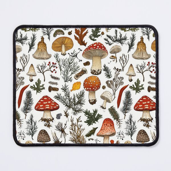 Item preview, Forest fungi depicted in colorful natural designs designed and sold by Piotrek0001.