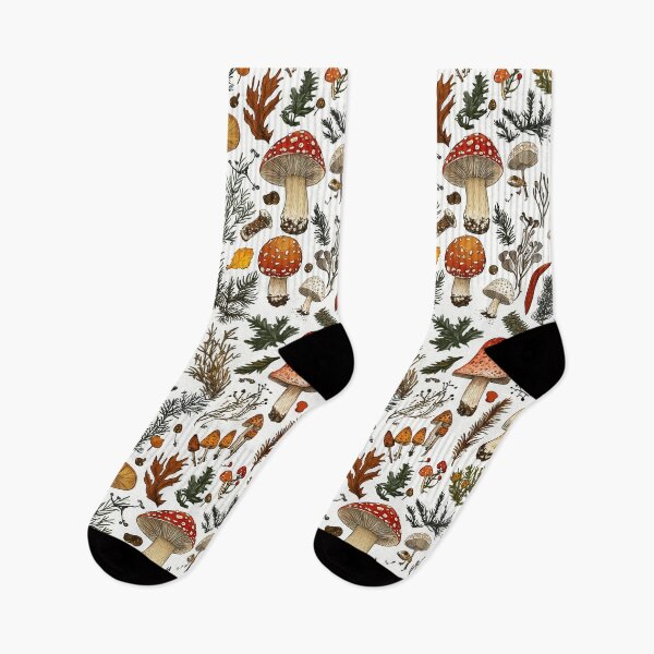 Item preview, Forest fungi depicted in colorful natural designs designed and sold by Piotrek0001.