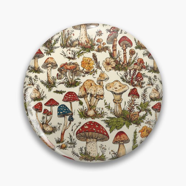 Item preview, Nature-inspired prints of colorful wild mushrooms designed and sold by Piotrek0001.