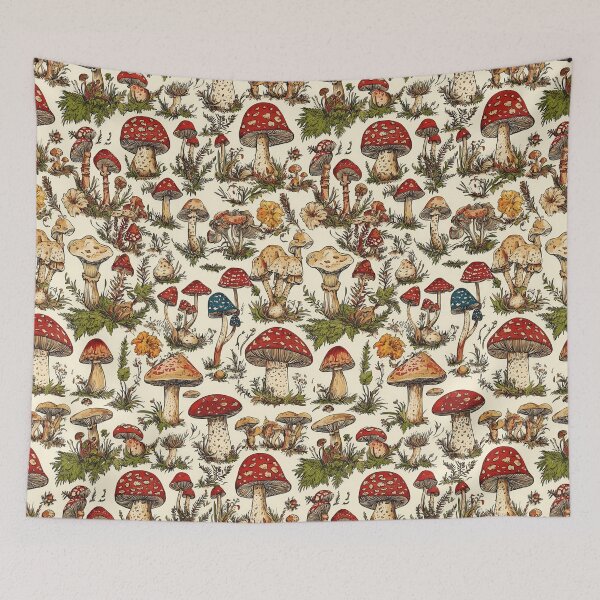 Item preview, Nature-inspired prints of colorful wild mushrooms designed and sold by Piotrek0001.