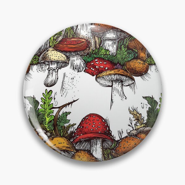 Item preview, Realistic fungi drawings with botanical accuracy designed and sold by Piotrek0001.