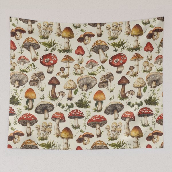 Item preview, Unique collection of mushroom art for nature lovers designed and sold by Piotrek0001.