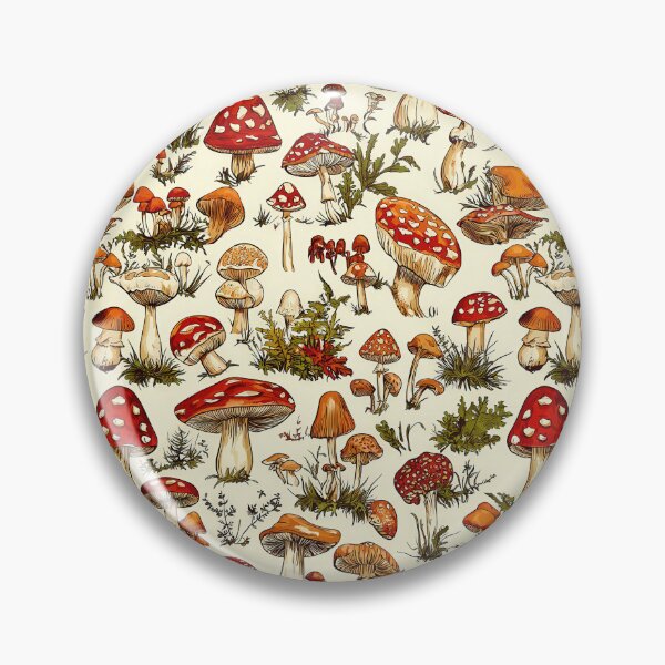 Item preview, Forest-inspired illustrations featuring mushrooms and moss designed and sold by Piotrek0001.