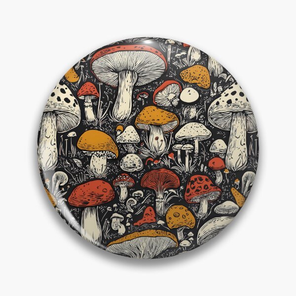 Item preview, Stunning depictions of mushrooms in vibrant detail designed and sold by Piotrek0001.