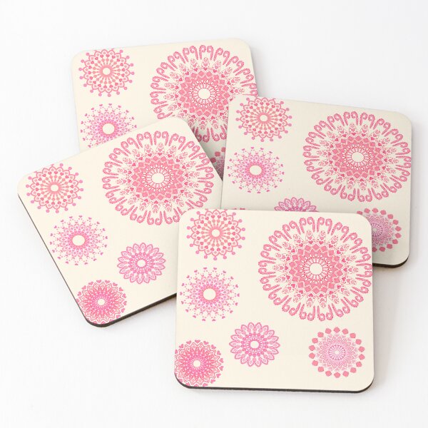 Item preview, Heart Centric Mandalas on Cream  designed and sold by JaygiesDesign.