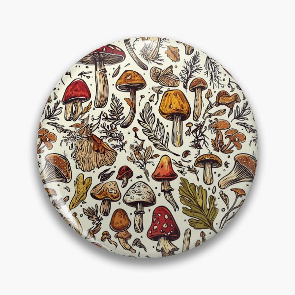 Item preview, Artistic mushroom prints inspired by nature’s beauty designed and sold by Piotrek0001.