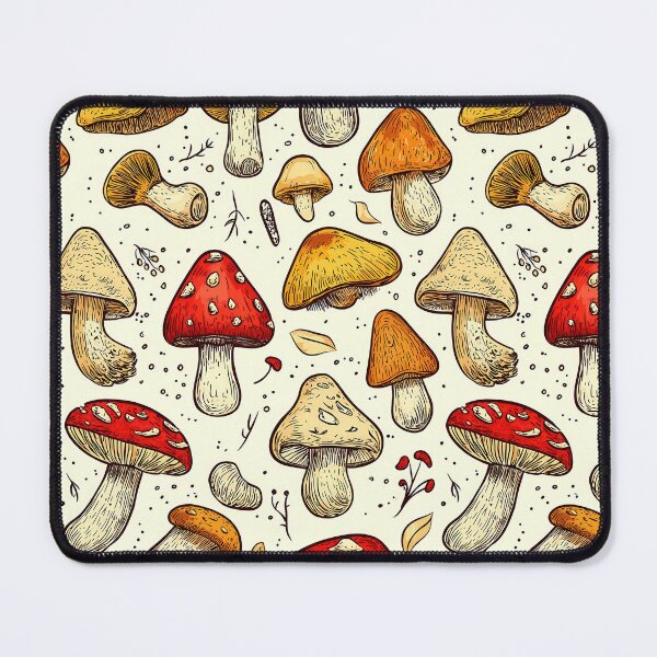 Item preview, Woodland mushrooms captured in naturalistic illustrations designed and sold by Piotrek0001.