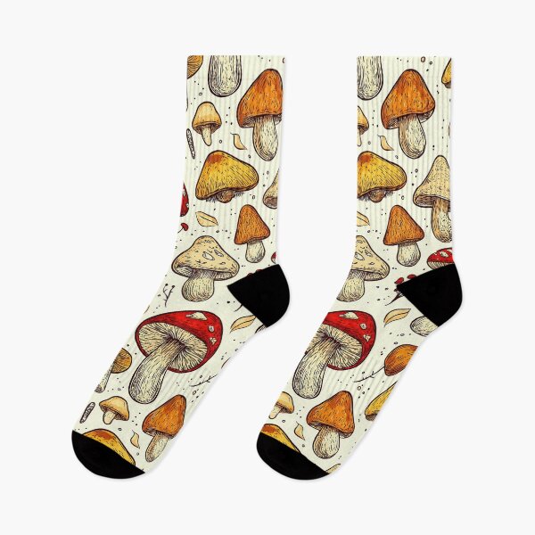 Item preview, Woodland mushrooms captured in naturalistic illustrations designed and sold by Piotrek0001.