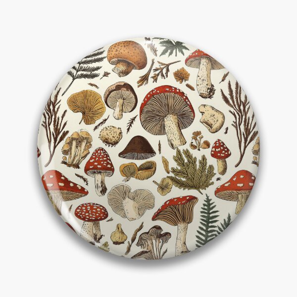 Item preview, Bright and detailed mushroom-themed botanical designs designed and sold by Piotrek0001.