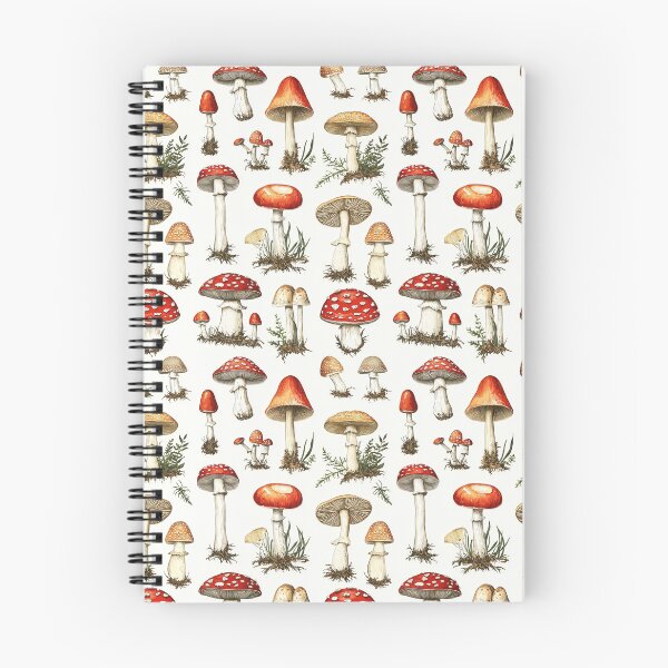 Item preview, Nature-inspired mushroom drawings in soft, earthy tones designed and sold by Piotrek0001.