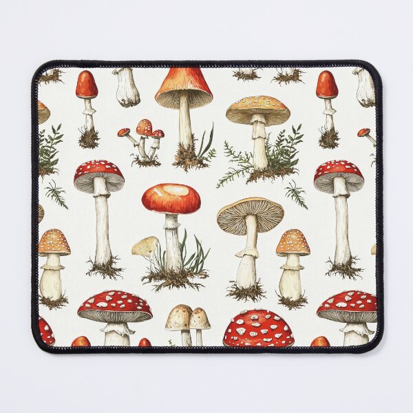 Item preview, Nature-inspired mushroom drawings in soft, earthy tones designed and sold by Piotrek0001.
